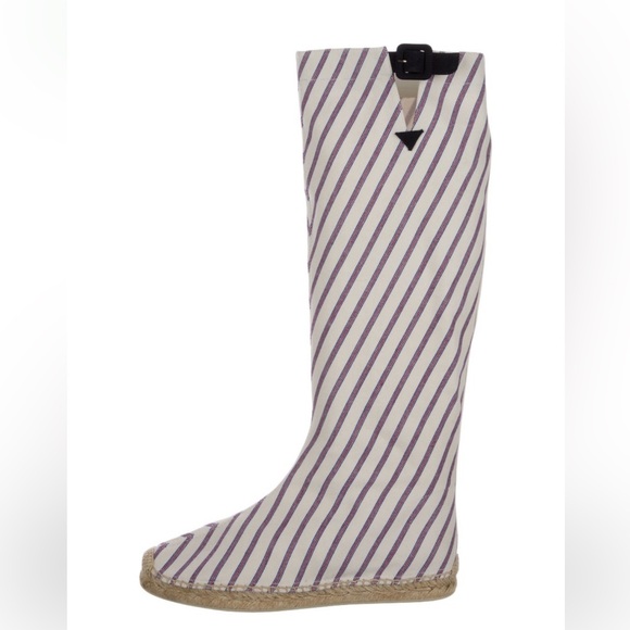 Christian Louboutin Striped Knee Boots